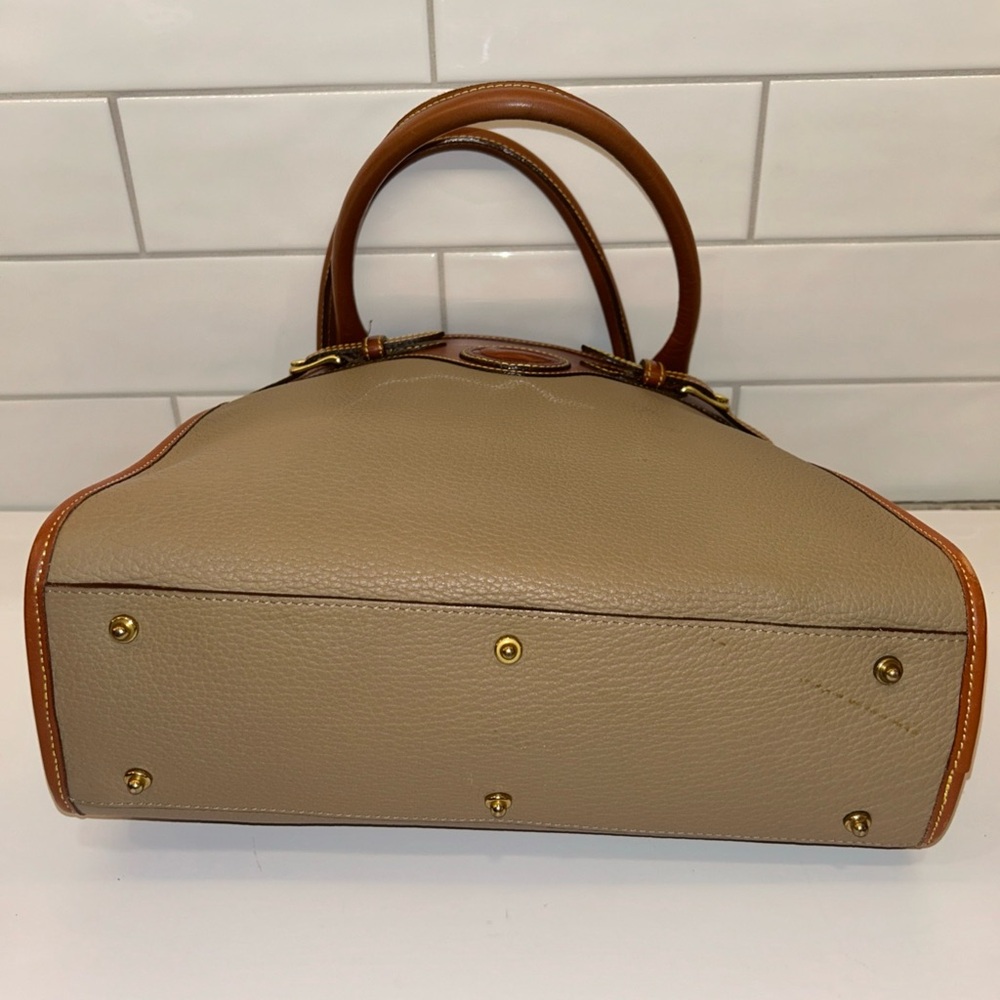 Dooney & Bourke Tan and Brown Leather Tote - Picture 10 of 16